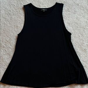 Black A-Line Sleeveless Tank